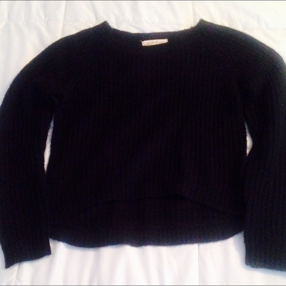 Black knit sweater