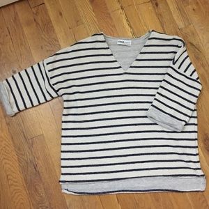 Zara stripped, jersey/knit top. Fits loose