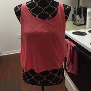 Pink open shirt