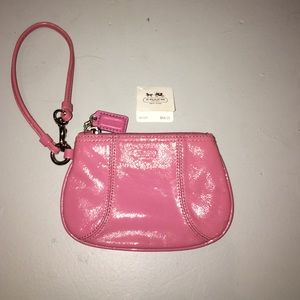 Rose coach wristlet