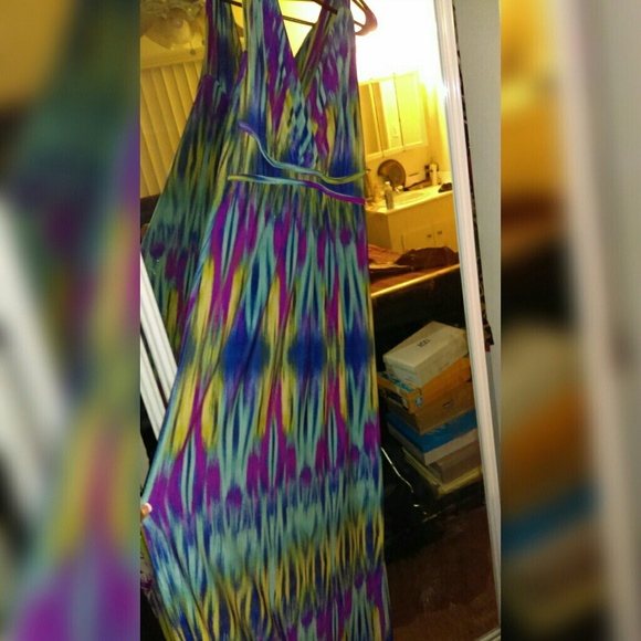 Multi colored maxi dress