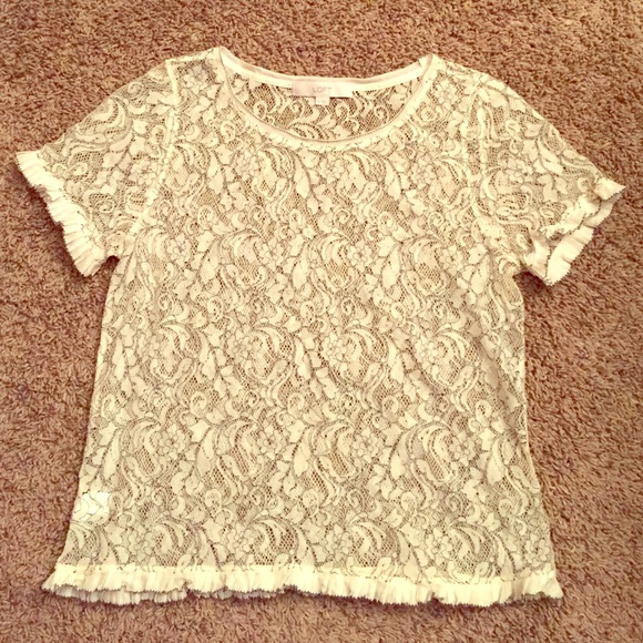 LOFT lace shirt
