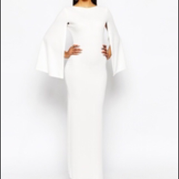 Rare London Maxi Cape dress