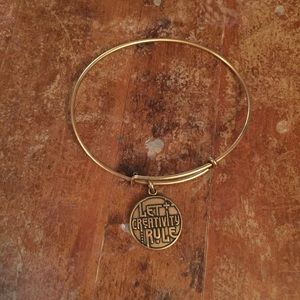 Gold Alex & Ani Bracelet "Let Creativity Rule"