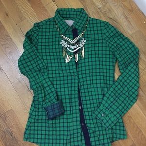 Banana Republic, size Small, plaid button down