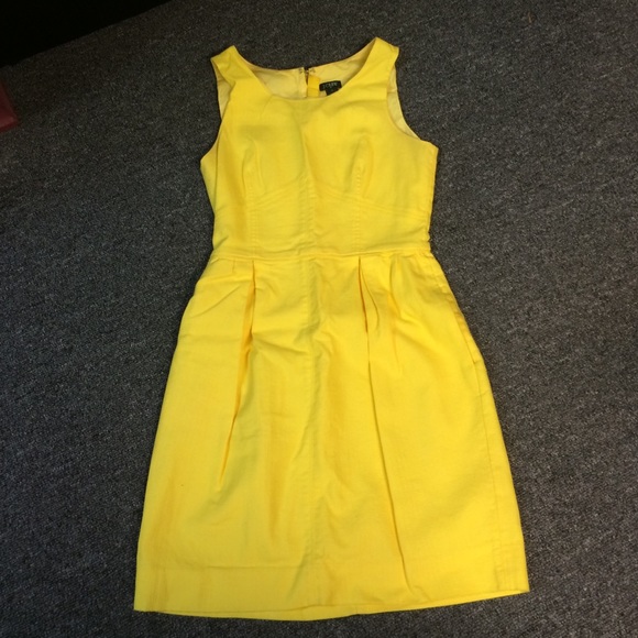 J. Crew sleeveless yellow dress