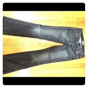 Express DPD boot cut denim, size 28