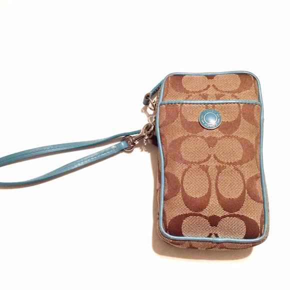 Coach Signature wristlet