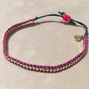 Stella & Dot Wanderlust single wrap bracelet -pink
