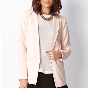 Blush Linen Blazer