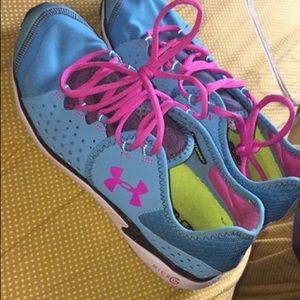 Under Armour micro 4-D Foam running shoes.