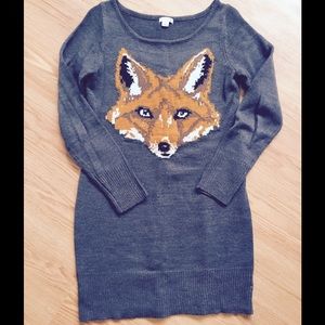 ❤️ Adorable Fox Sweater Dress/Tunic ❤️