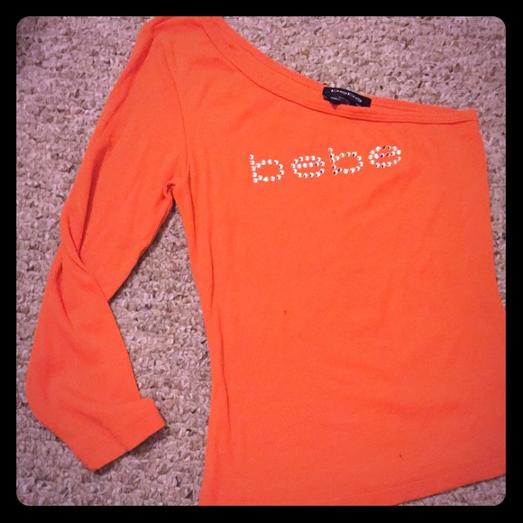 Off the shoulder Bebe top