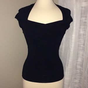 WHITE HOUSE BLACK MARKET Elastic Top