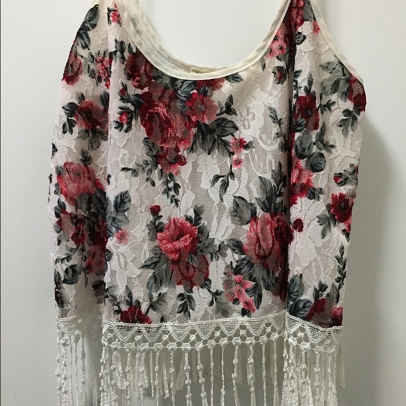 LA Hearts (Pacsun) floral crop top (size M)