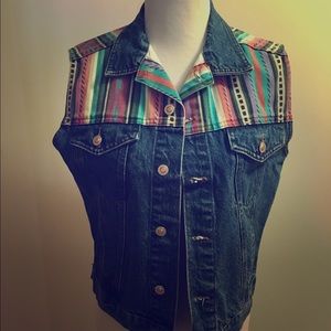 Vintage denim vest
