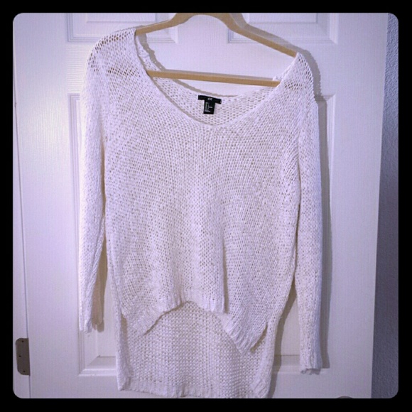 H&M White Oversized Sweater