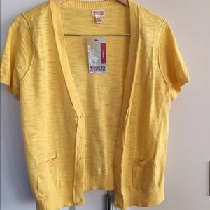 Mossimo Supply Co. yellow cardigan sweater