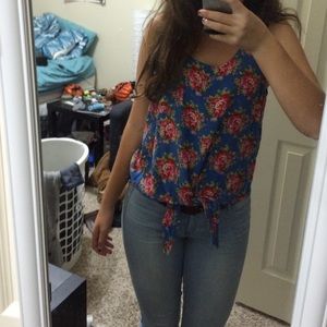 Floral forever 21 tank