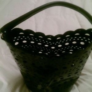 Black Neiman Marcus Bucket Purse