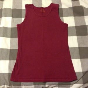 Cranberry red tank top