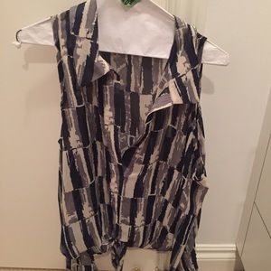 Open shoulder blouse