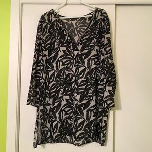 Sheer Black and Cream top