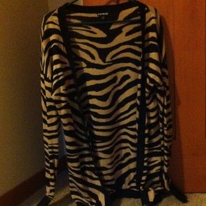 Tiger print sweater.