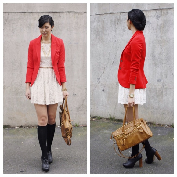 H&M Jackets & Blazers - H&M red blazer