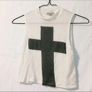 Cross crop top