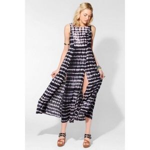 Tie Dye Maxi Dress with high slit