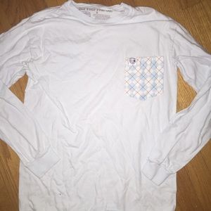 Light blue frat collection pocket tee