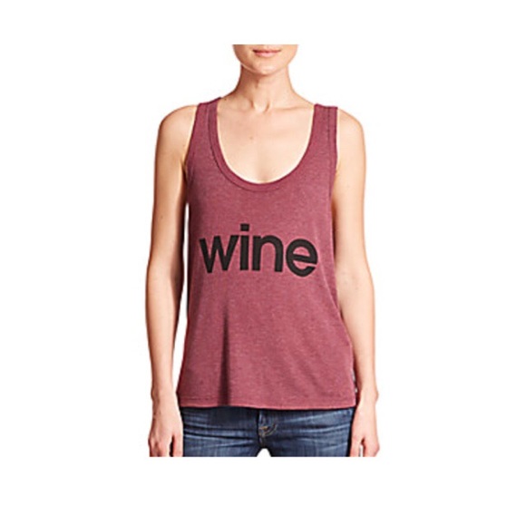 Wildfox Tops - ✔️Cyber Monday! NWT Wildfox "Wine" Tank