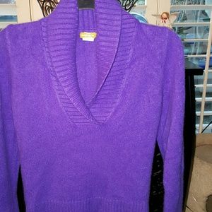 J. Crew purple Cashmere sweater