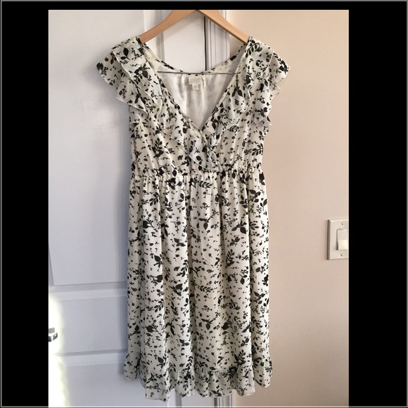 Black white summer dress