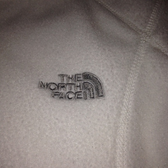 Extra Small White and Gray Thin North Face Jacket - Picture 2 of 2