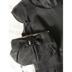 Tahari Cocktail Shimmer Sheath Dress +FREE Clutch!