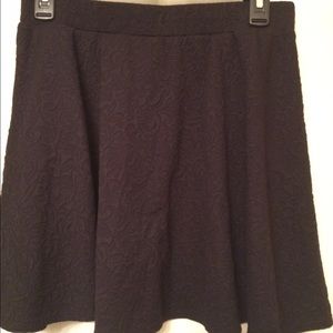 Black skater skirt