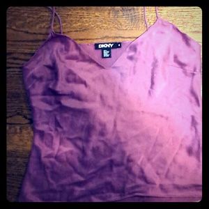 Silky spaghetti strap crop