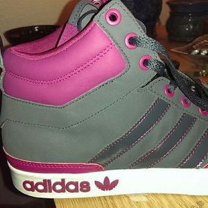 Gray&pink adidas