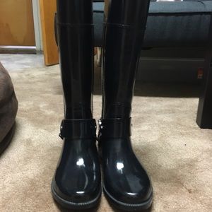 Black Michael Kors Rain Boots