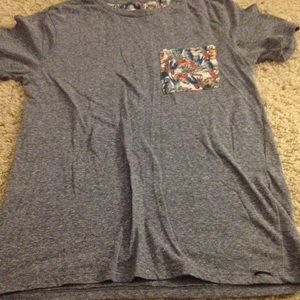 Blue graphic pocket tee