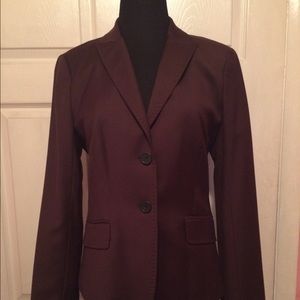 J Crew Super 120s Wool (8 Tall/Brown) Blazer