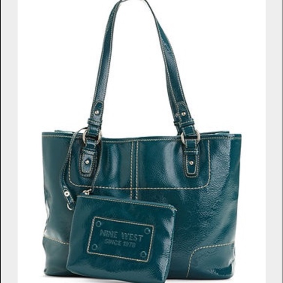 Nine West Handbags - Nine West Cant Stop Shopper MD Tote, Atlantic Blue