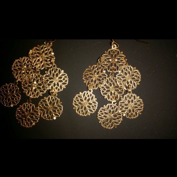 Lia Sophia Lacey Earrings, Gold Tone