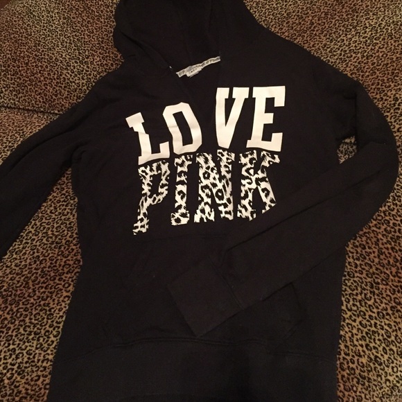 Barely worn, black pullover long hoodie