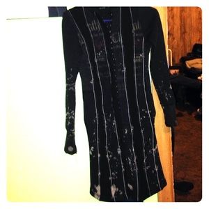 SALVAGE HOODED LONG SWEATER