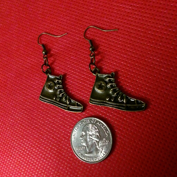 SOLD IN BUNDLE!! High Top Tennis Shoe Earrings - Picture 2 of 3