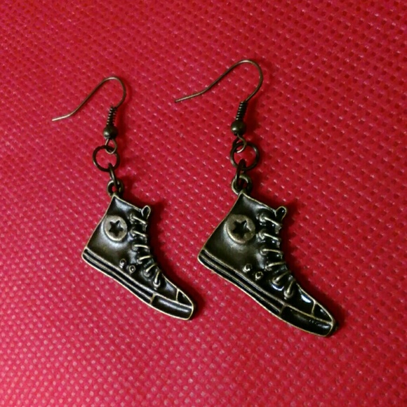 SOLD IN BUNDLE!! High Top Tennis Shoe Earrings - Picture 3 of 3