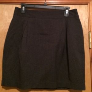 Charcoal Tweed Tulip Skirt